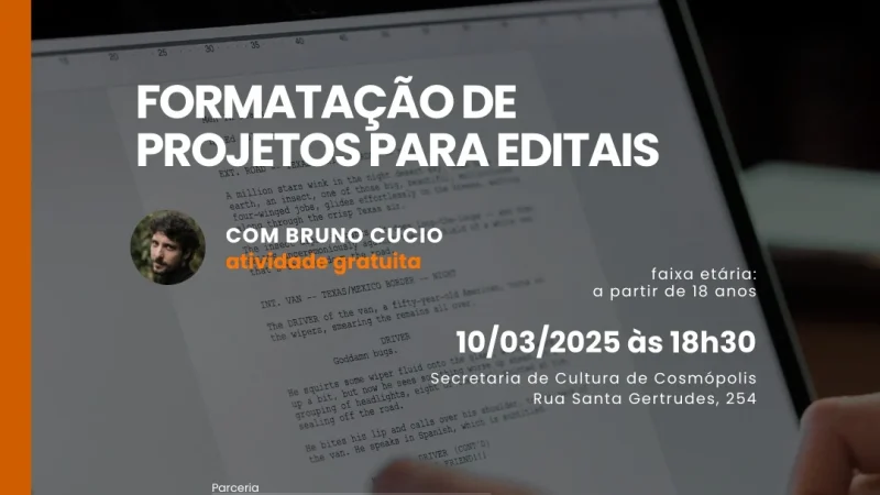 Oficina Formatação de Projetos para Editais – Prefeitura Municipal de Cosmópolis – Jornal Aqui Paulínia