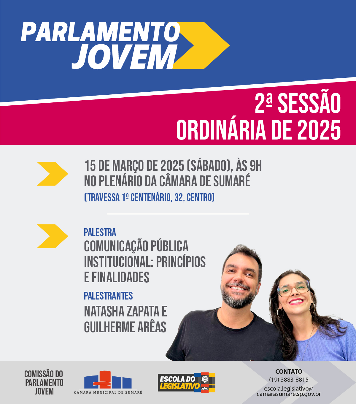 Segundo encontro do Parlamento Jovem vai debater a importância da comunicação pública