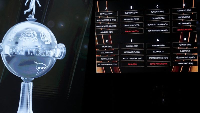 Conmebol sorteia grupos da próxima edição da Libertadores