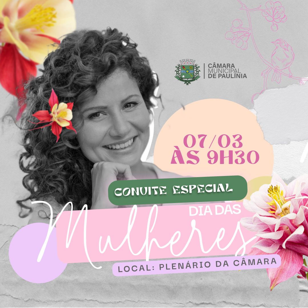 Convite Especial – Dia da Mulher – Jornal Aqui Paulínia