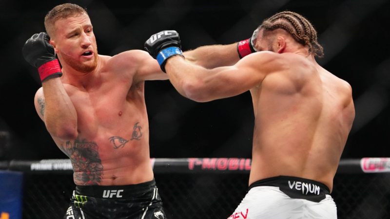 Gaethje e Fiziev protagonizam guerra e faturam bônus