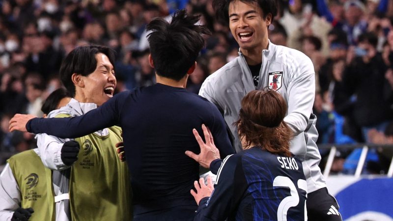 Japão é 1ª classificado para Copa do Mundo 2026 após 2 a 0 no Bahrein