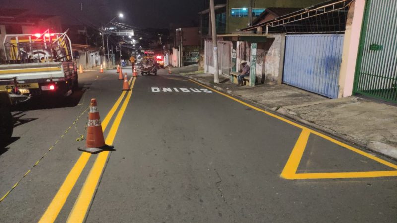 Reforço da sinalização chega à Vila Inema com pintura de solo em seis cruzamentos do bairro – Jornal Aqui Paulínia