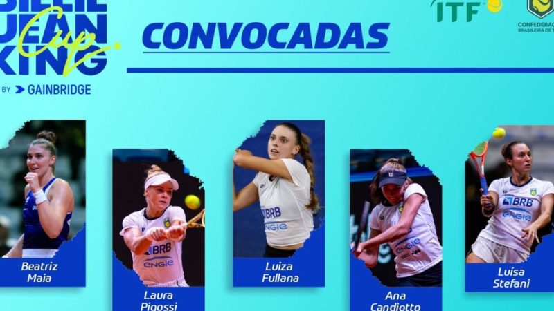 Tênis: seleção feminina é convocada para torneio Billie Jean King Cup