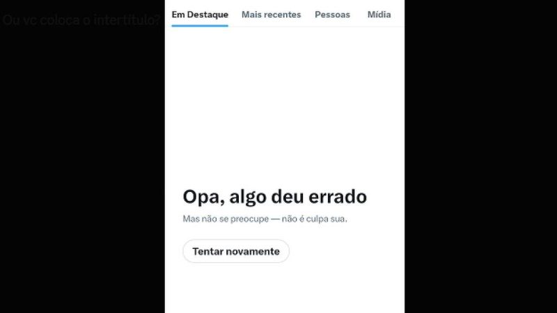 X (antigo Twitter) tem instabilidade no mundo – 10/03/2025 – Tec
