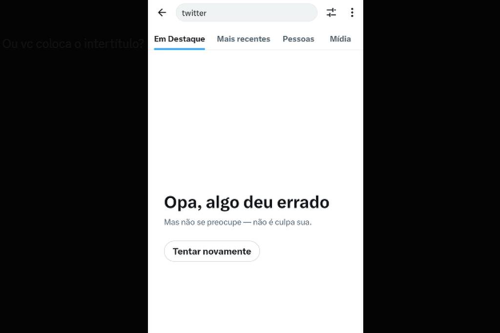 X (antigo Twitter) tem instabilidade no mundo – 10/03/2025 – Tec