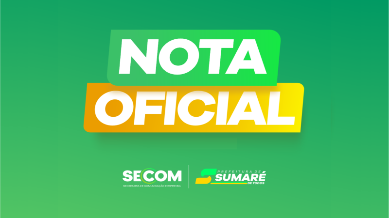 SUMARÉ – NOTA OFICIAL – DENGUE
