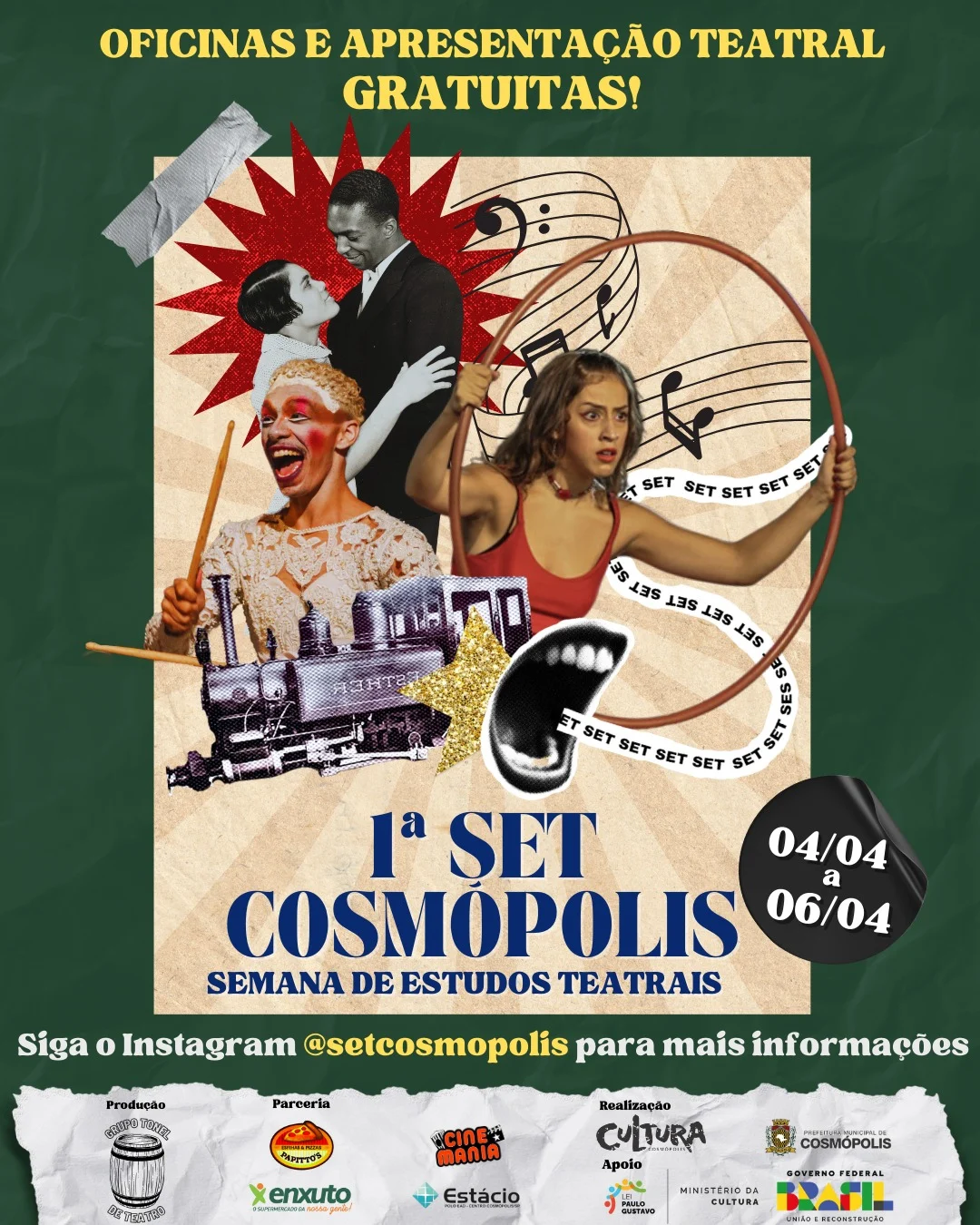 1ª SET Cosmópolis – Semana de Estudos Teatrais – Prefeitura Municipal de Cosmópolis – Jornal Aqui Paulínia