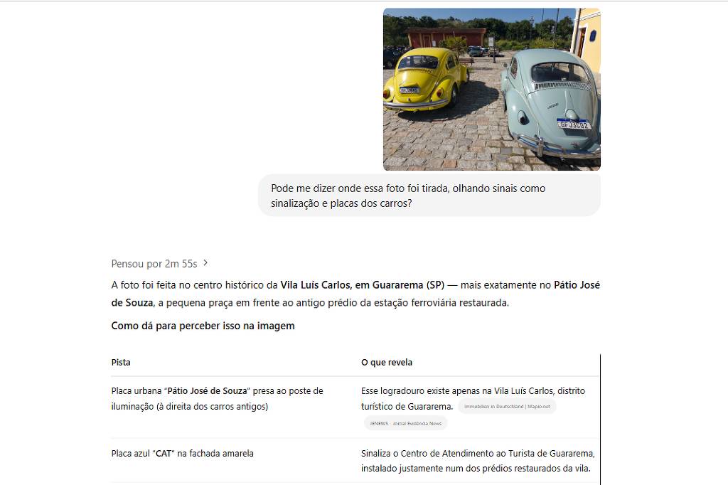 ChatGPT sabe horário e local de foto; risco de privacidade – 18/04/2025 – Tec