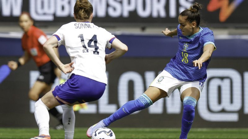 Em 1º amistoso do ano, seleção feminina perde por 2 a 0 para os EUA