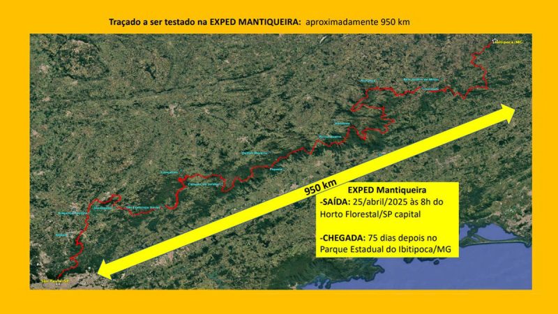 Trilha Transmantiqueira, uma jornada de 950 km a pé – 23/04/2025 – É Logo Ali