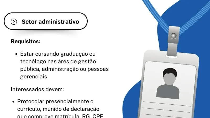 Vaga de estágio disponível! – Prefeitura Municipal de Cosmópolis – Jornal Aqui Paulínia
