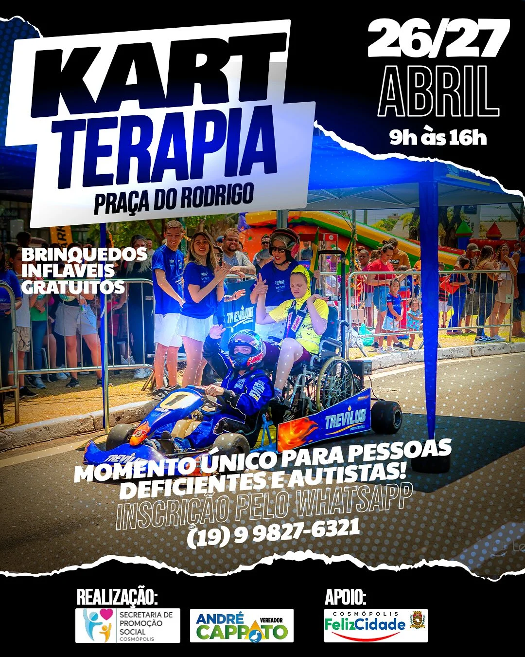 Vem aí o 1º Kart Terapia – Prefeitura Municipal de Cosmópolis – Jornal Aqui Paulínia