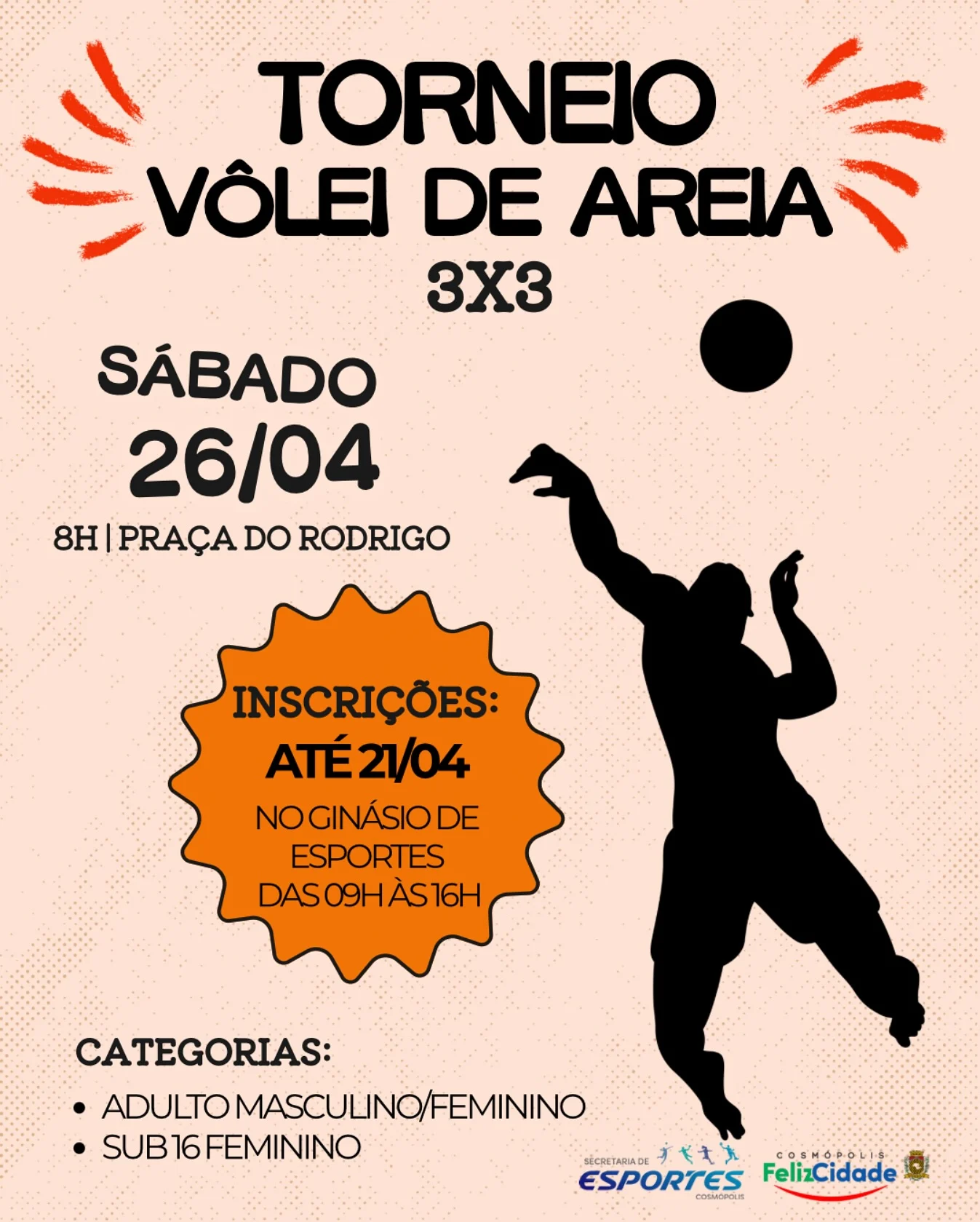 Vem aí o Torneio de Vôlei de Areia 3×3! – Jornal Aqui Paulínia
