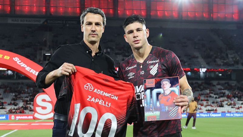 Zapelli ganha homenagem no Athletico, mas vira polêmica