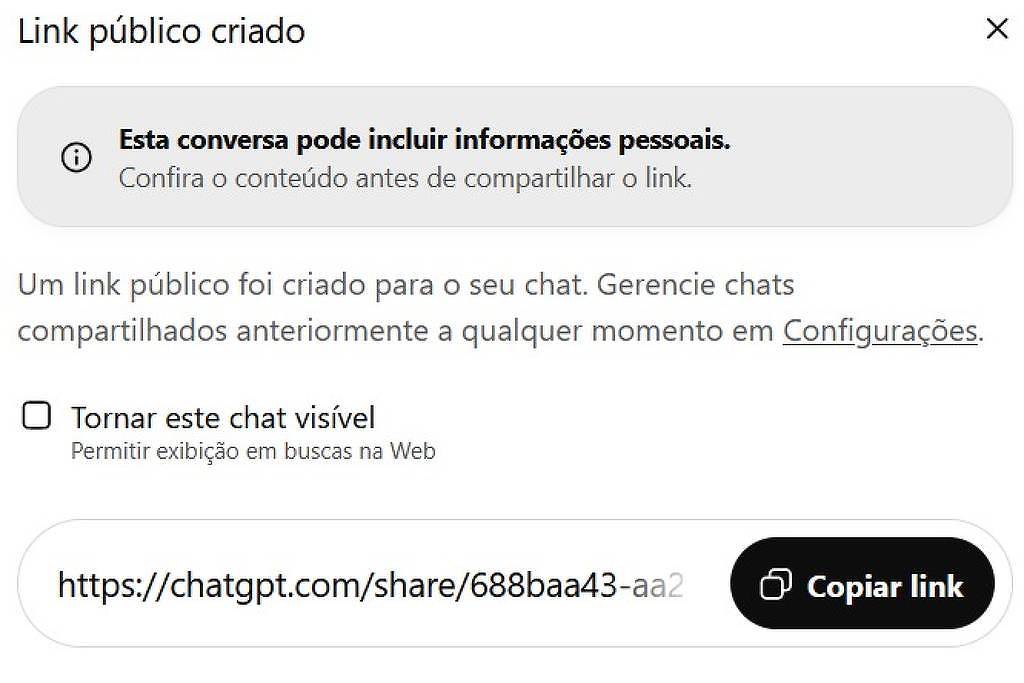 OpenAI tira chats do Google após exposição de dado pessoal – 03/08/2025 – Tec