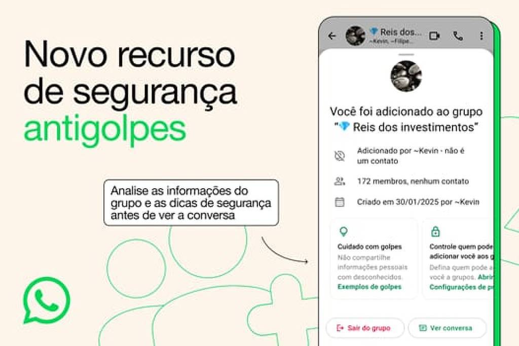 WhatsApp combate golpes, mas não menciona selo verificado – 06/08/2025 – Tec