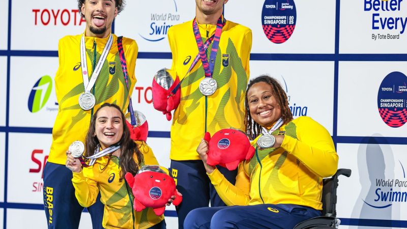 Brasil chega a 12 medalhas no Mundial de Natação Paralímpica
