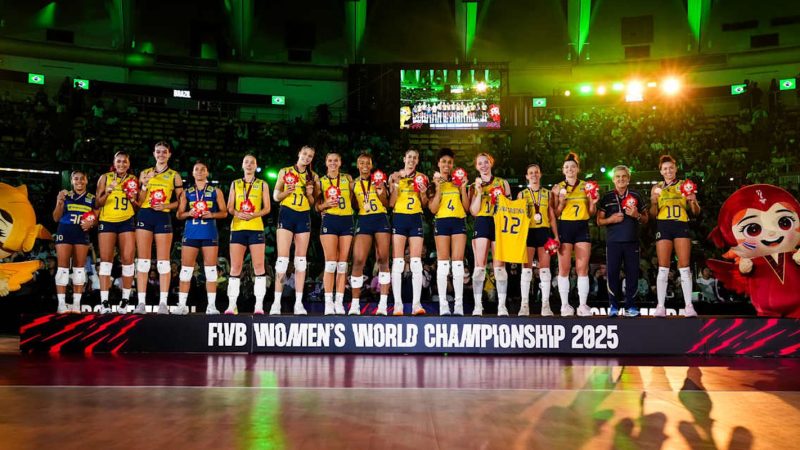 Brasil garante bronze no Campeonato Mundial de vôlei feminino