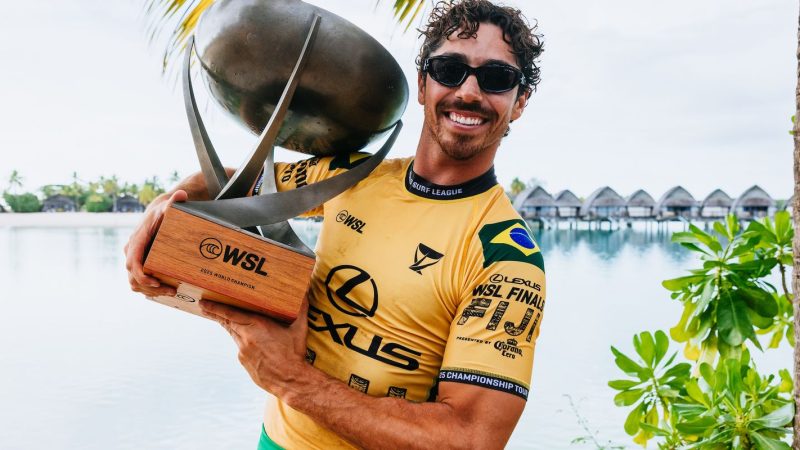 Inspirado em Ronaldo, Yago Dora destaca supremacia brasileira no surfe