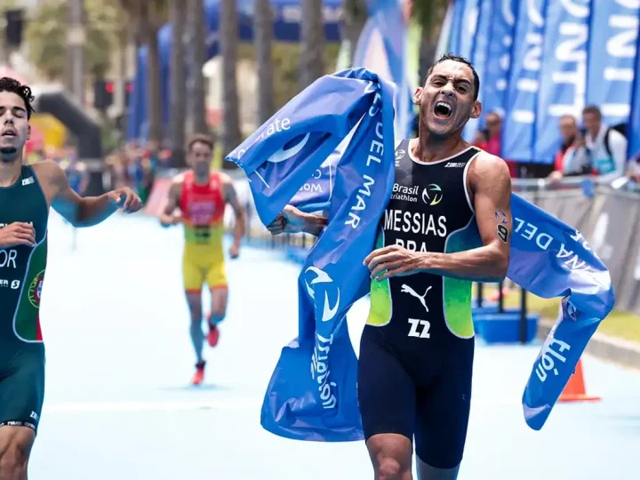 Triatlo: Manoel Messias é bicampeão da etapa da Copa do Mundo no Chile
